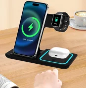 3 in 1 Wireless Charger Wireless Charging Dock for iPhone Apple Watch and Airpod