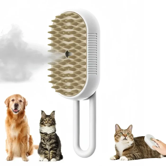 pet deshedding steam brush - Image 4