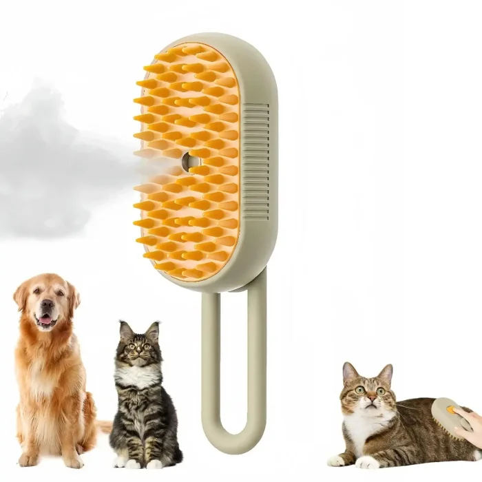 pet deshedding steam brush - Image 3