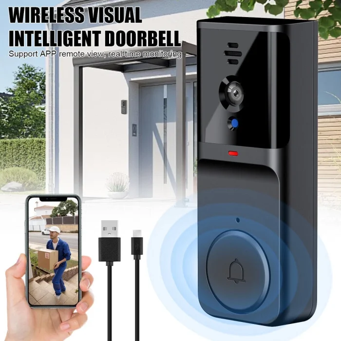 Smart WiFi Wireless Video Doorbell Security Ring Phone Camera Door Bell Intercom - Image 4