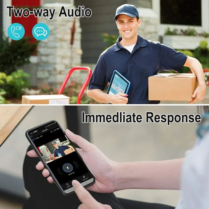 Smart WiFi Wireless Video Doorbell Security Ring Phone Camera Door Bell Intercom - Image 6