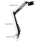 360° Long Arm Lazy Tablet Stand iPad Phone Holder Mount Clamp Bed Table Overhead - Image 6